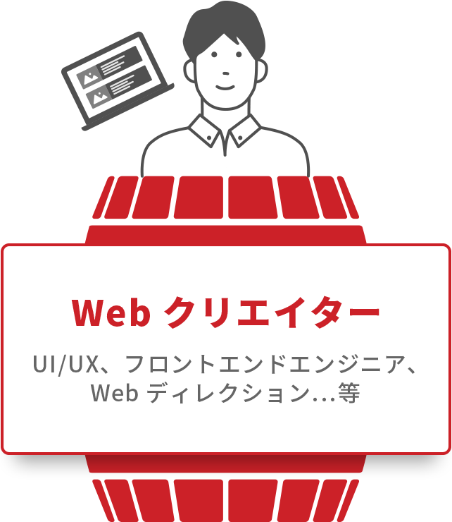 Webクリエイター UI/UX、フロントエンドエンジニア、Webディレクション…等